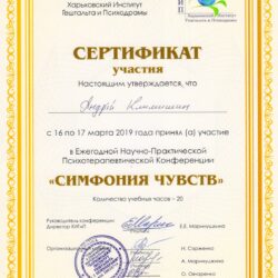 2019 конференция Симфония чувств