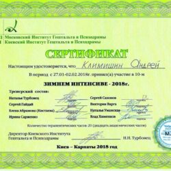 2018 Зимний интенсив