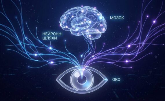 Абстрактна наукова візуалізація Brainspotting-терапії